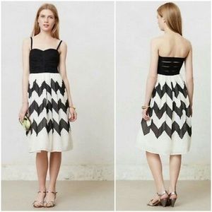 Anthropologie Leifnotes Cherie Chevron Dress